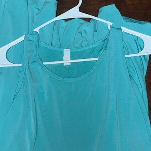 Honeyme Turquoise Sleeveless Dress